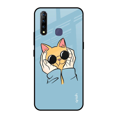Adorable Cute Kitty Vivo Z1 Pro Glass Back Cover Online