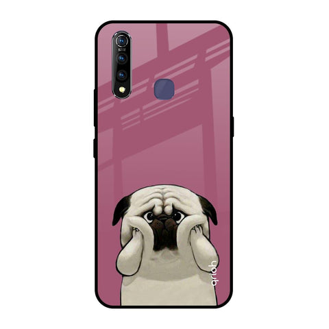 Funny Pug Face Vivo Z1 Pro Glass Back Cover Online