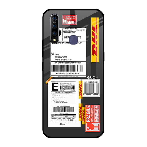 Cool Barcode Label Vivo Z1 Pro Glass Back Cover Online