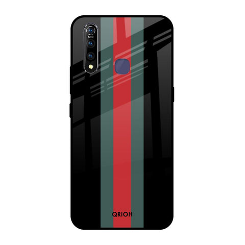 Vertical Stripes Vivo Z1 Pro Glass Back Cover Online