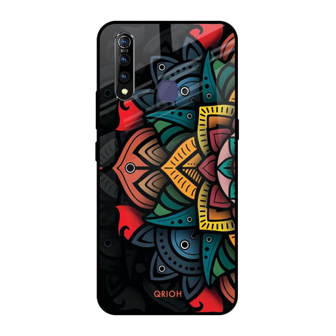 Retro Gorgeous Flower Vivo Z1 Pro Glass Back Cover Online