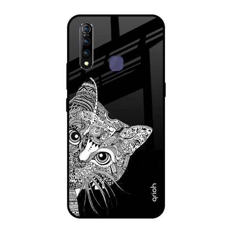 Kitten Mandala Vivo Z1 Pro Glass Back Cover Online