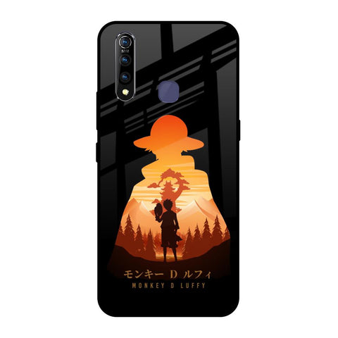 Luffy One Piece Vivo Z1 Pro Glass Back Cover Online