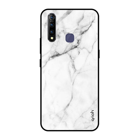 Modern White Marble Vivo Z1 Pro Glass Back Cover Online