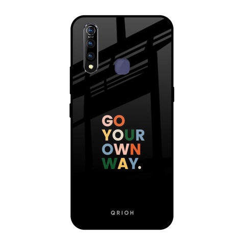 Go Your Own Way Vivo Z1 Pro Glass Back Cover Online