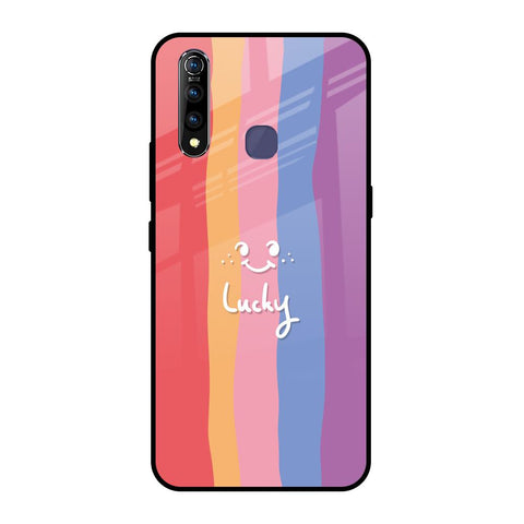 Lucky Abstract Vivo Z1 Pro Glass Back Cover Online