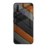 Tri Color Wood Vivo Z1 Pro Glass Back Cover Online