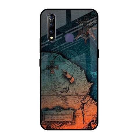 Geographical Map Vivo Z1 Pro Glass Back Cover Online