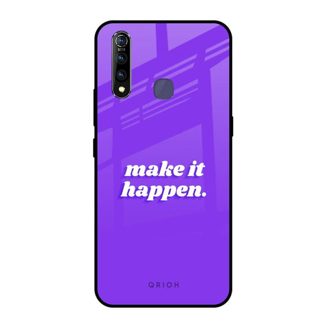 Make it Happen Vivo Z1 Pro Glass Back Cover Online