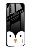 Cute Penguin Glass Case for Vivo Z1 Pro