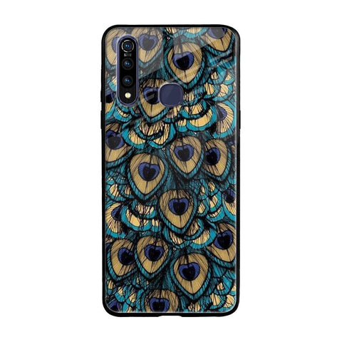 Peacock Feathers Vivo Z1 Pro Glass Cases & Covers Online