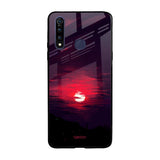 Morning Red Sky Vivo Z1 Pro Glass Cases & Covers Online