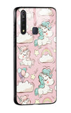 Balloon Unicorn Glass case for Vivo Z1 Pro