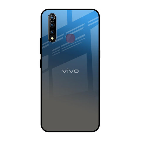 Blue Grey Ombre Vivo Z1 Pro Glass Back Cover Online