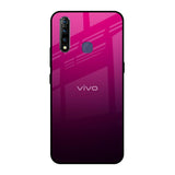 Purple Ombre Pattern Vivo Z1 Pro Glass Back Cover Online