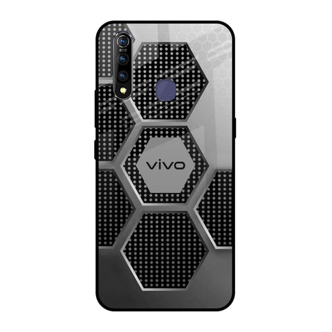 Hexagon Style Vivo Z1 Pro Glass Back Cover Online