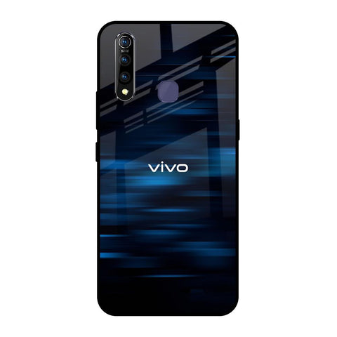 Blue Rough Abstract Vivo Z1 Pro Glass Back Cover Online