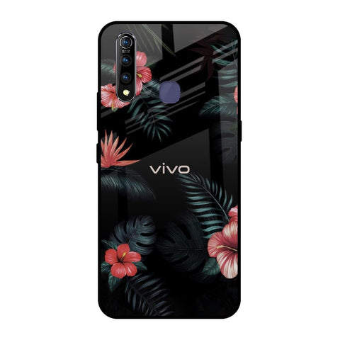 Tropical Art Flower Vivo Z1 Pro Glass Back Cover Online
