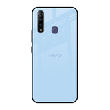 Pastel Sky Blue Vivo Z1 Pro Glass Back Cover Online