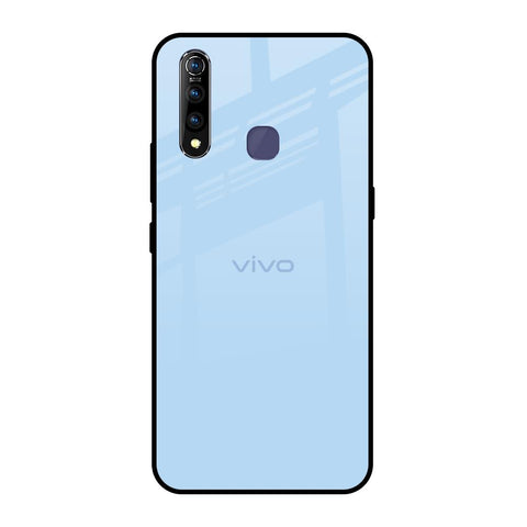Pastel Sky Blue Vivo Z1 Pro Glass Back Cover Online