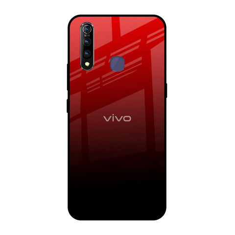 Maroon Faded Vivo Z1 Pro Glass Back Cover Online
