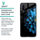 Half Blue Flower Glass Case for Vivo Z1 Pro