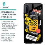 Danger Signs Glass Case for Vivo Z1 Pro