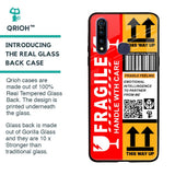 Handle With Care Glass Case for Vivo Z1 Pro