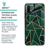 Abstract Green Glass Case For Vivo Z1 Pro