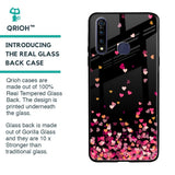 Heart Rain Fall Glass Case For Vivo Z1 Pro