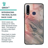 Pink And Grey Marble Glass Case For Vivo Z1 Pro