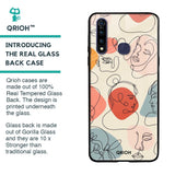 Abstract Faces Glass Case for Vivo Z1 Pro