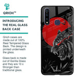 Red Moon Tiger Glass Case for Vivo Z1 Pro