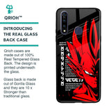 Red Vegeta Glass Case for Vivo Z1 Pro