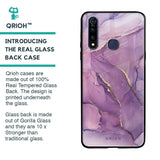 Purple Gold Marble Glass Case for Vivo Z1 Pro