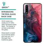 Blue & Red Smoke Glass Case for Vivo Z1 Pro