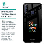 Go Your Own Way Glass Case for Vivo Z1 Pro