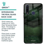 Green Leather Glass Case for Vivo Z1 Pro