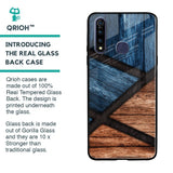 Wooden Tiles Glass Case for Vivo Z1 Pro
