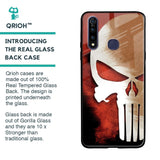 Red Skull Glass Case for Vivo Z1 Pro