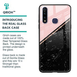 Marble Texture Pink Glass Case For Vivo Z1 Pro