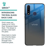 Blue Grey Ombre Glass Case for Vivo Z1 Pro