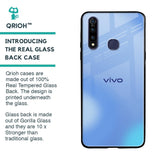 Vibrant Blue Texture Glass Case for Vivo Z1 Pro