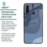Navy Blue Ombre Glass Case for Vivo Z1 Pro