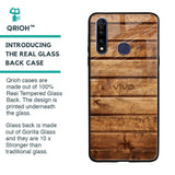 Wooden Planks Glass Case for Vivo Z1 Pro