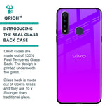 Purple Pink Glass Case for Vivo Z1 Pro
