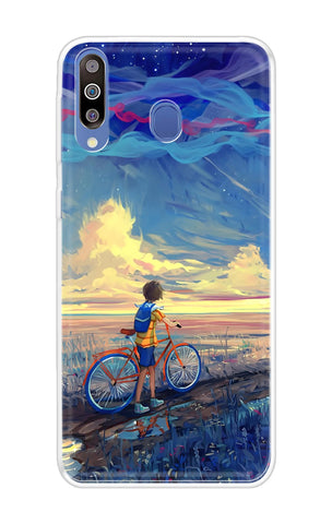 Riding Bicycle to Dreamland Samsung Galaxy A60 Back Cover