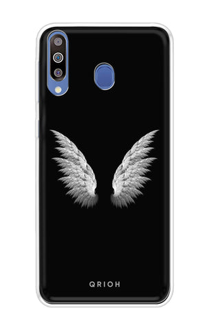 White Angel Wings Samsung Galaxy A60 Back Cover