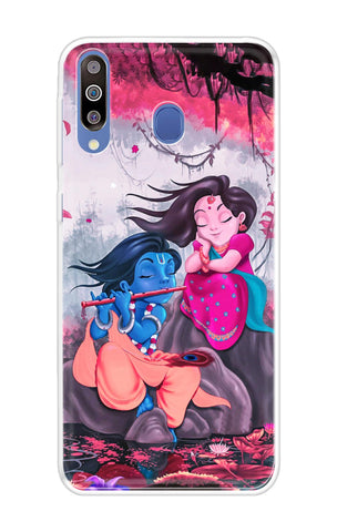 Radha Krishna Art Samsung Galaxy A60 Back Cover