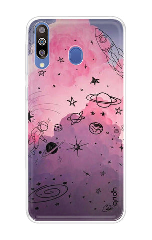 Space Doodles Art Samsung Galaxy A60 Back Cover